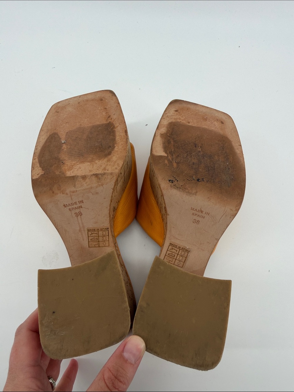 8 by Yoox Platform Sandals in Orange 38 S33 - Picture 6 of 7